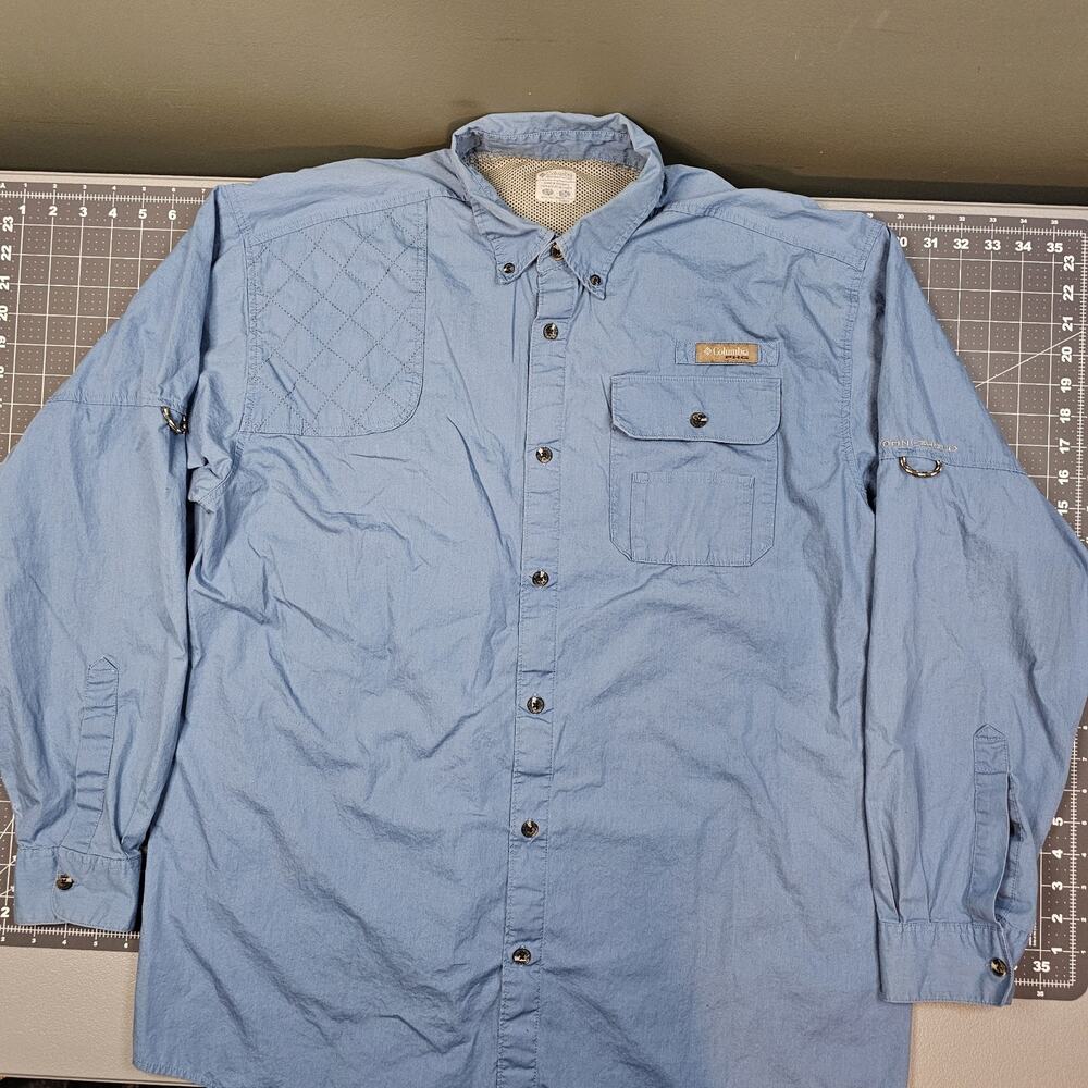 Columbia PHG Shirt Mens Large Tall Vented Hunting Outdoors Camping Performance